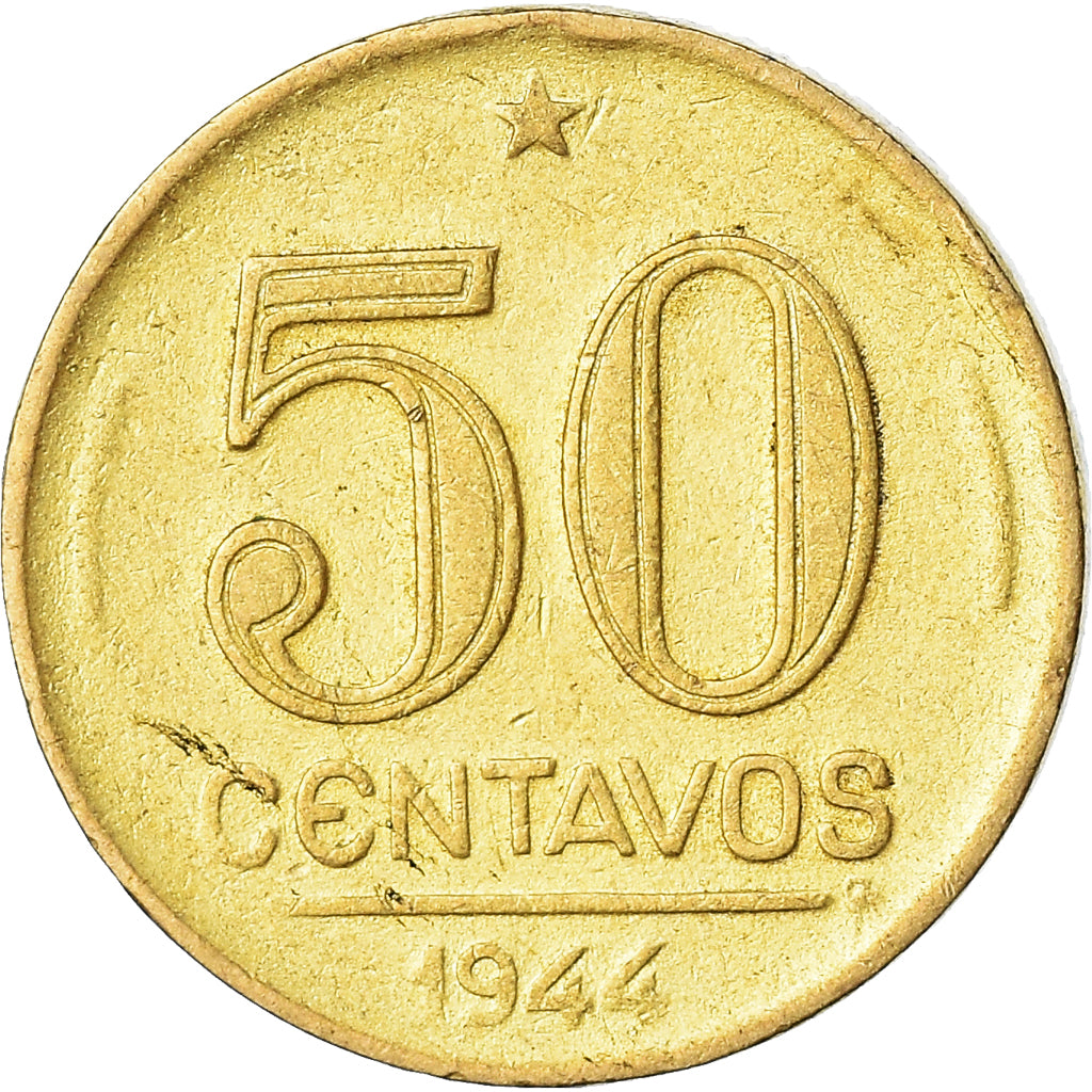 Moneta, Brasile, 50 Centavos, 1944
