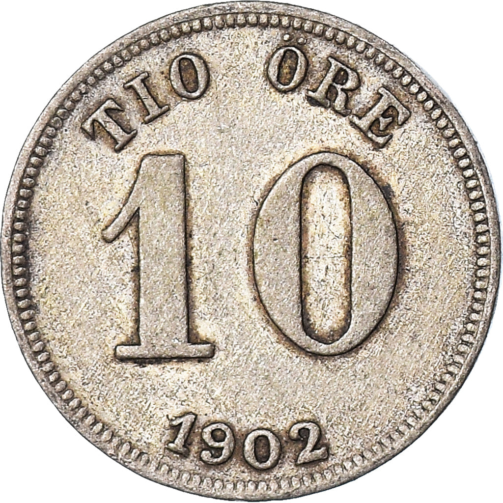 Moneta, Szwecja, 10 Öre, 1902