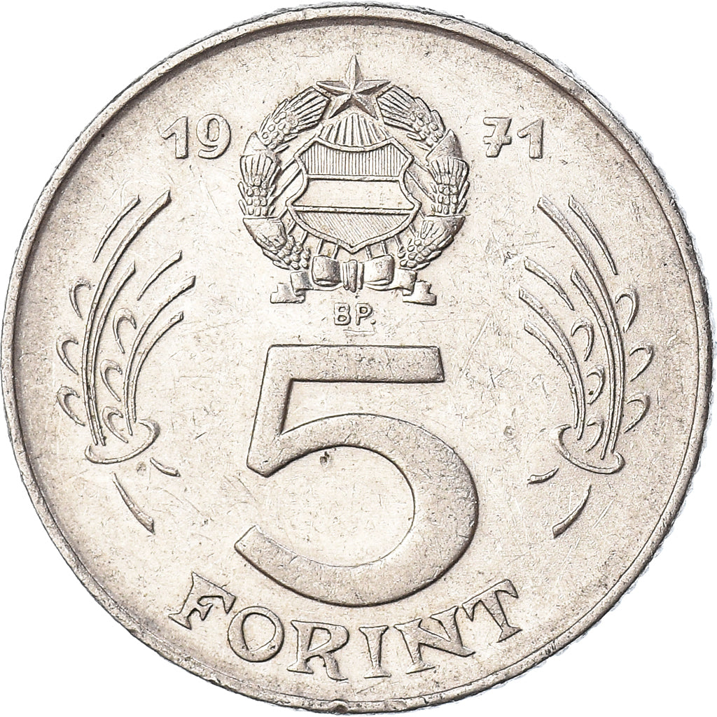 Munten, Hongarije, 5 Forint, 1971