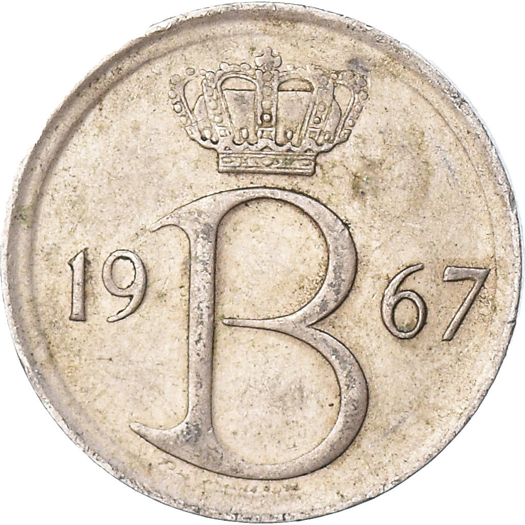 Coin, Belgium, 25 Centimes, 1967