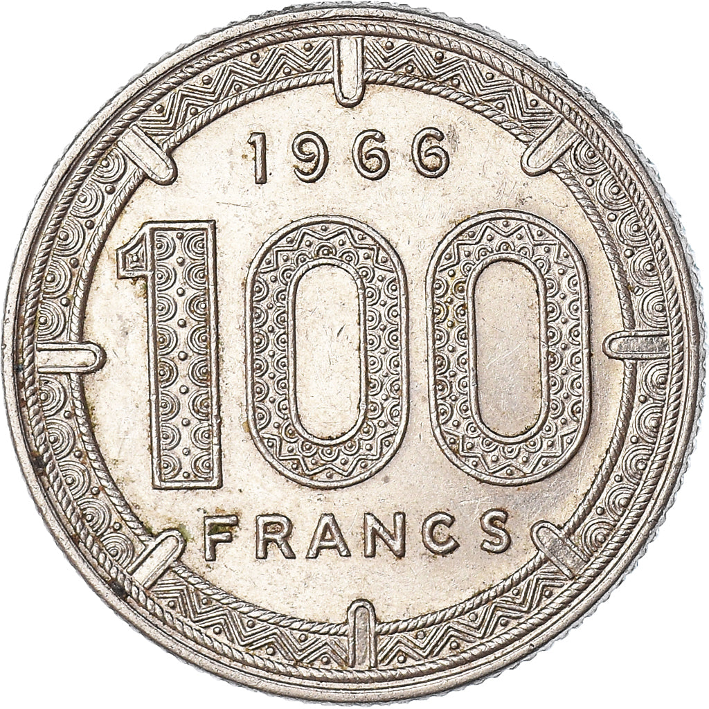 Coin, EQUATORIAL AFRICAN STATES, 100 Francs, 1966