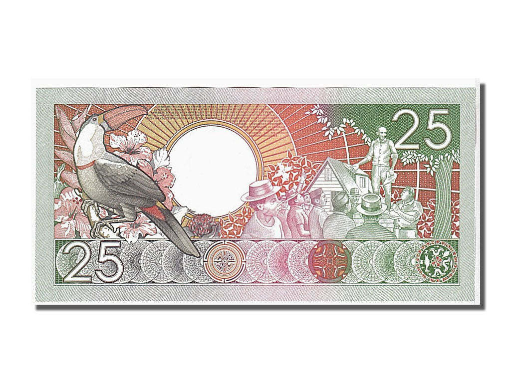 Banknote, Suriname, 25 Gulden, 1988, 1988-01-09, KM:132b, UNC(65-70)