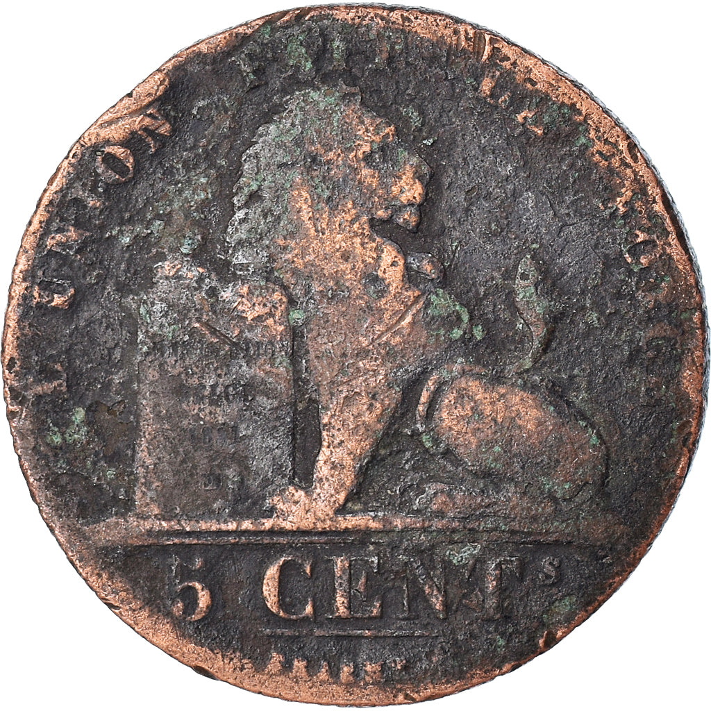 Moneta, Belgia, 5 Centimes, 1833