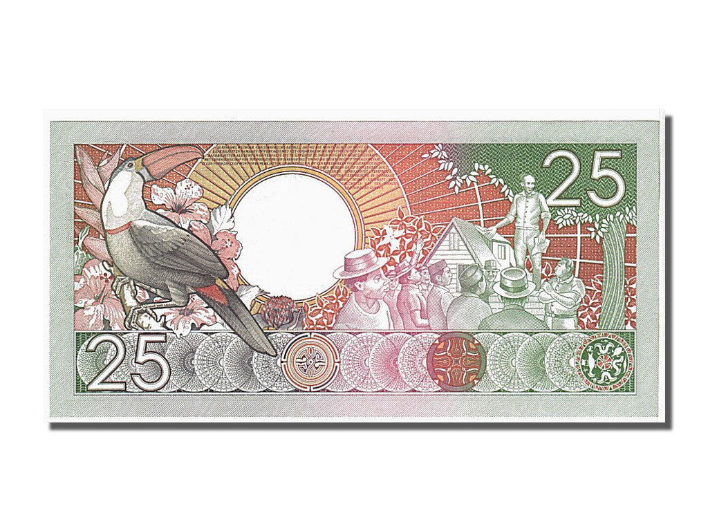 Banknote, Suriname, 25 Gulden, 1988, 1988-01-09, KM:132b, UNC(65-70)
