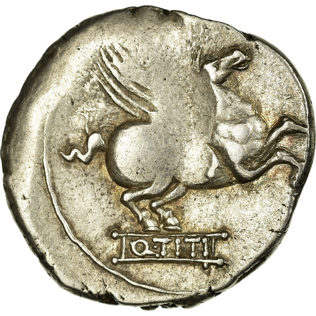 Moneda, Titia, Denarius, Rome, MBC+, Plata, Babelon:1