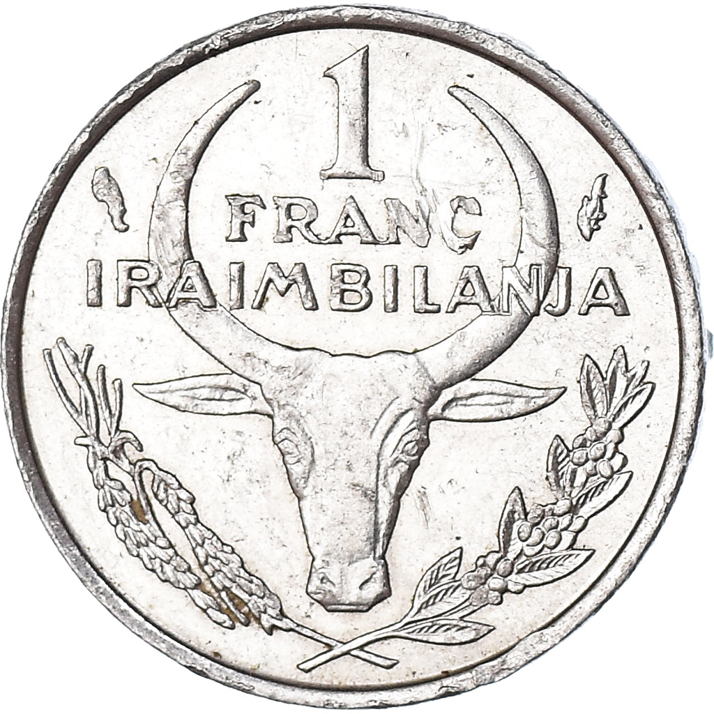 Coin, Madagascar, Franc, 1975