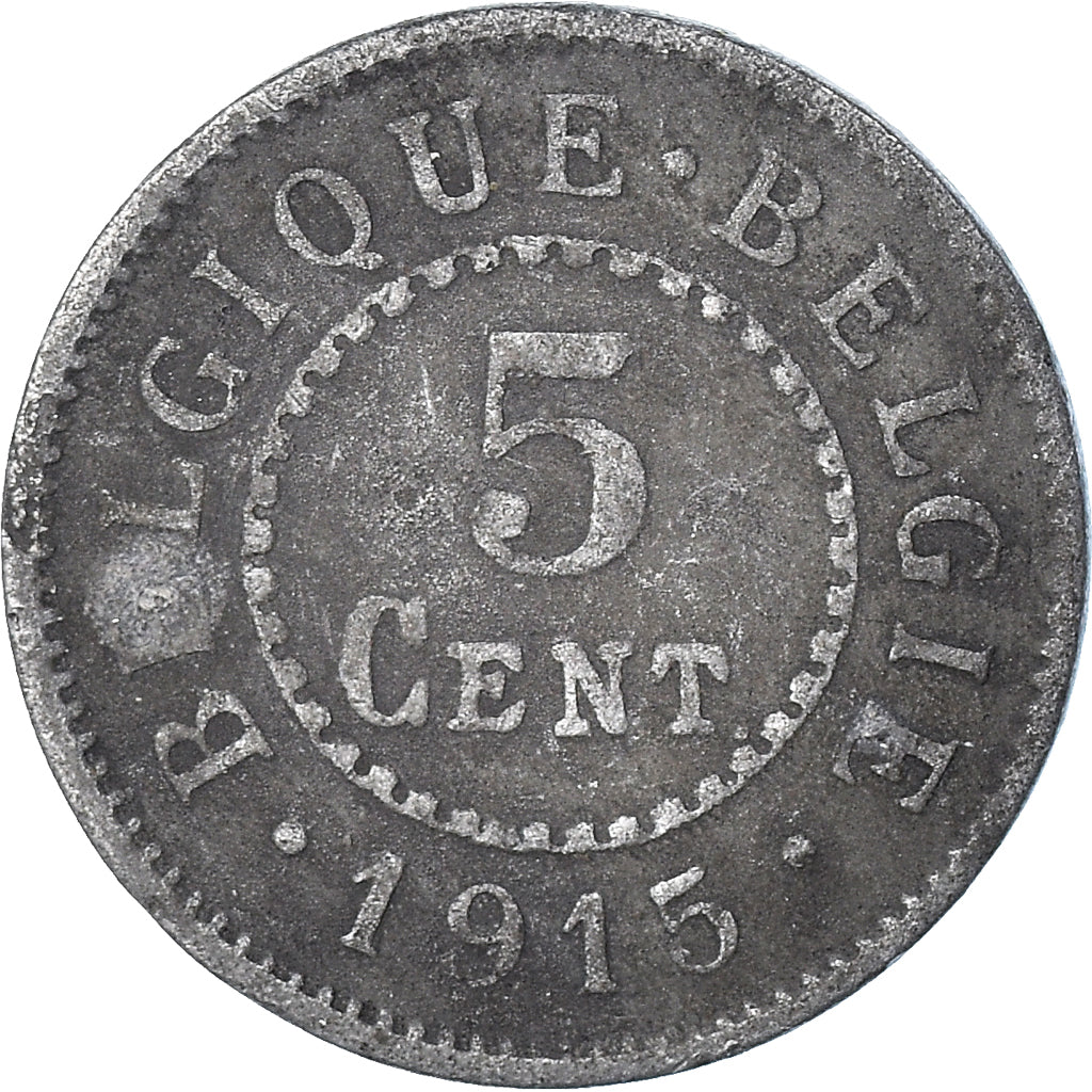 Coin, Belgium, 5 Centimes, 1915