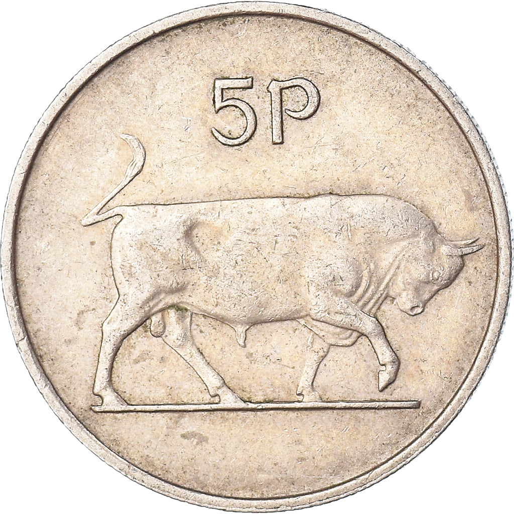 Moeda, Irlanda, 5 Pence, 1971