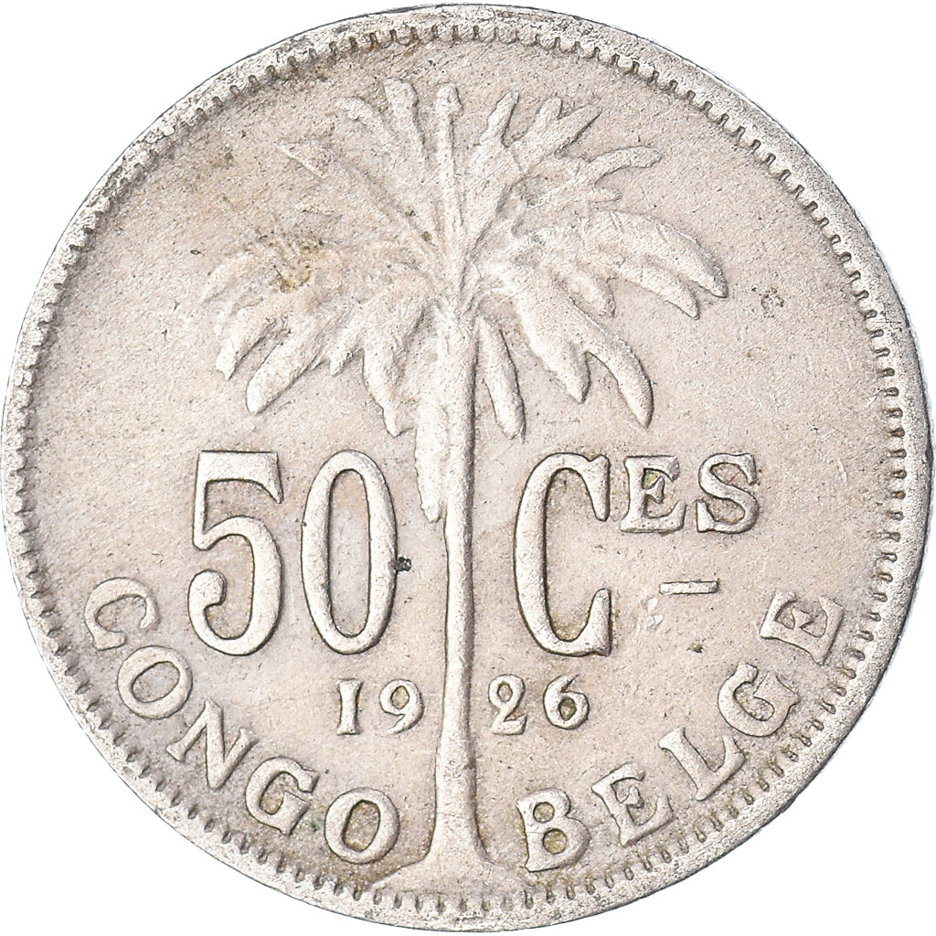 Moneta, Kongo Belgijskie, 50 Centimes, 1926