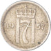 Münze, Norwegen, 25 Öre, 1957