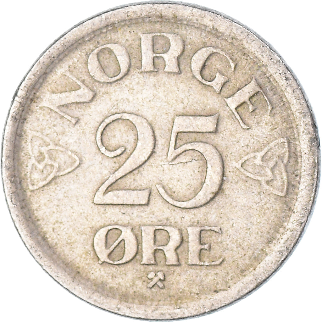 Münze, Norwegen, 25 Öre, 1957