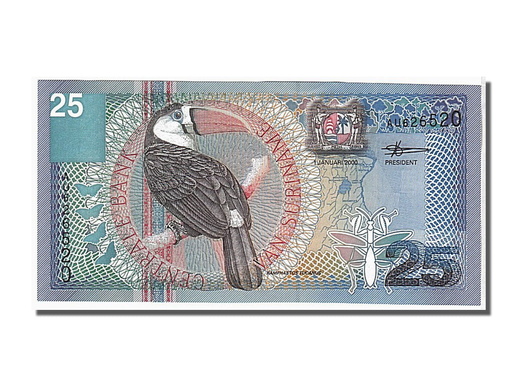 Banconote, Suriname, 25 Gulden, 2000, KM:148, 2000-01-01, FDS