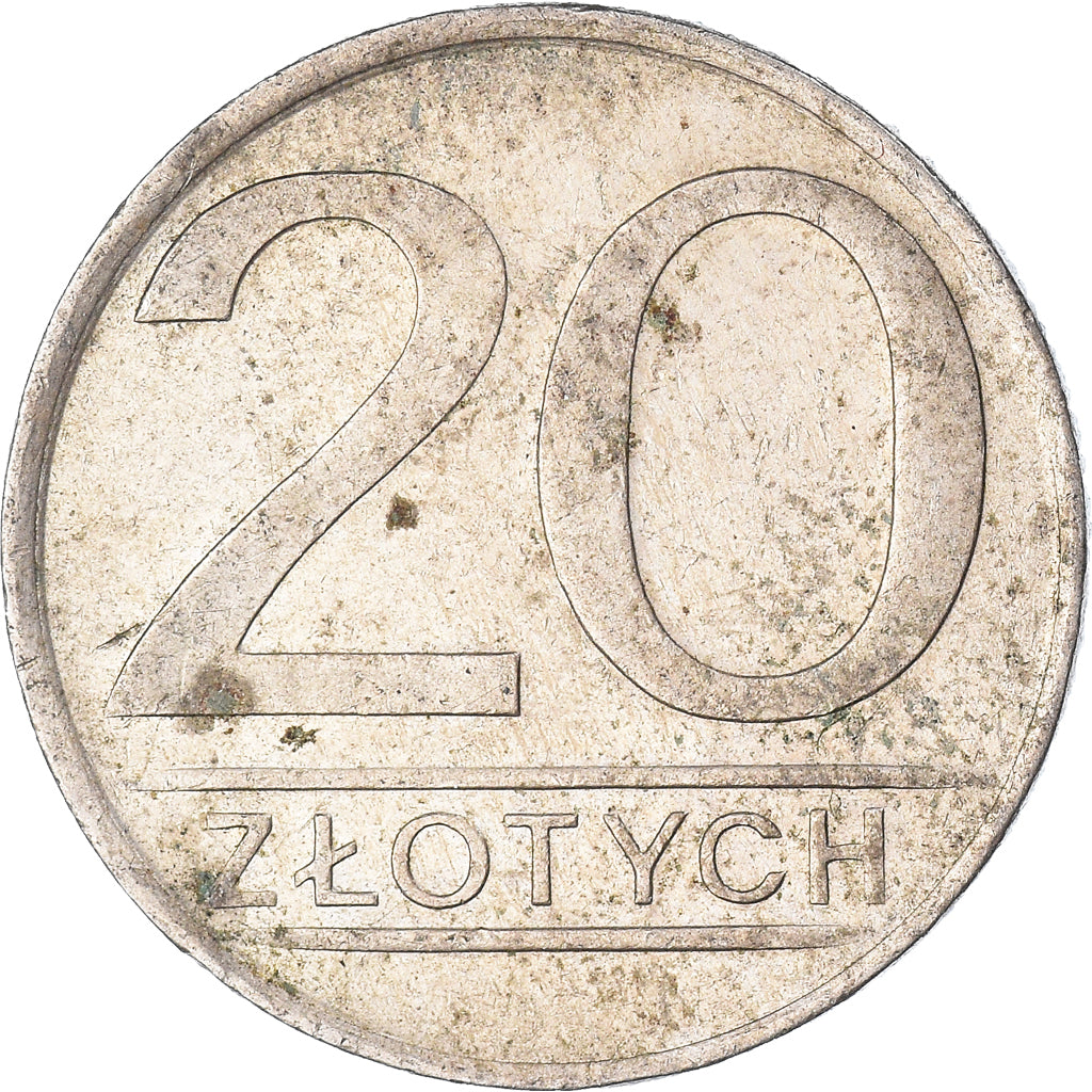 Moneta, Polonia, 20 Zlotych, 1985