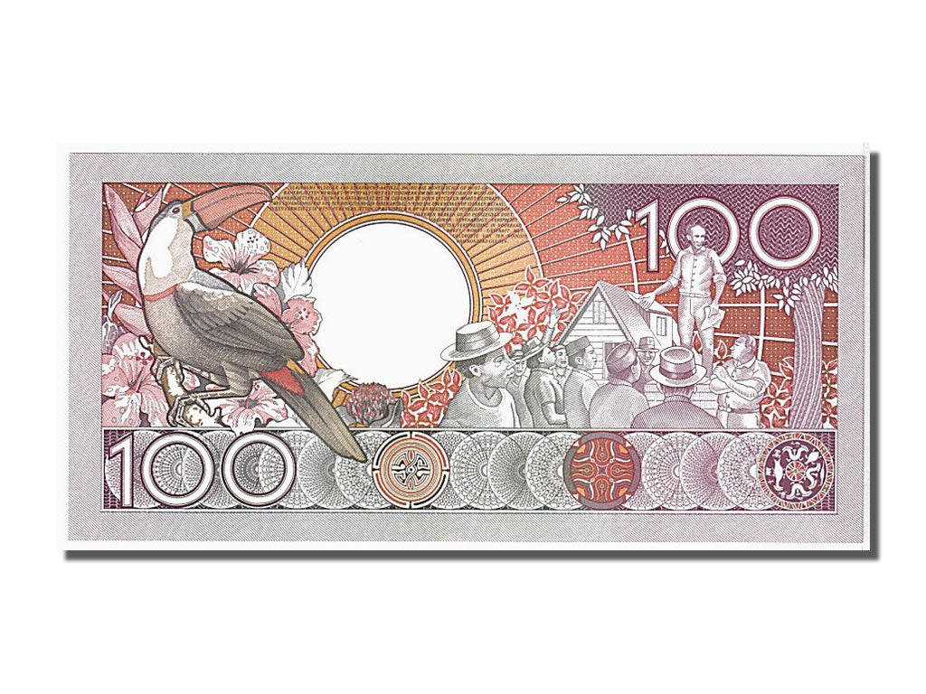 Geldschein, Suriname, 100 Gulden, 1986, 1986-07-01, KM:133a, UNZ