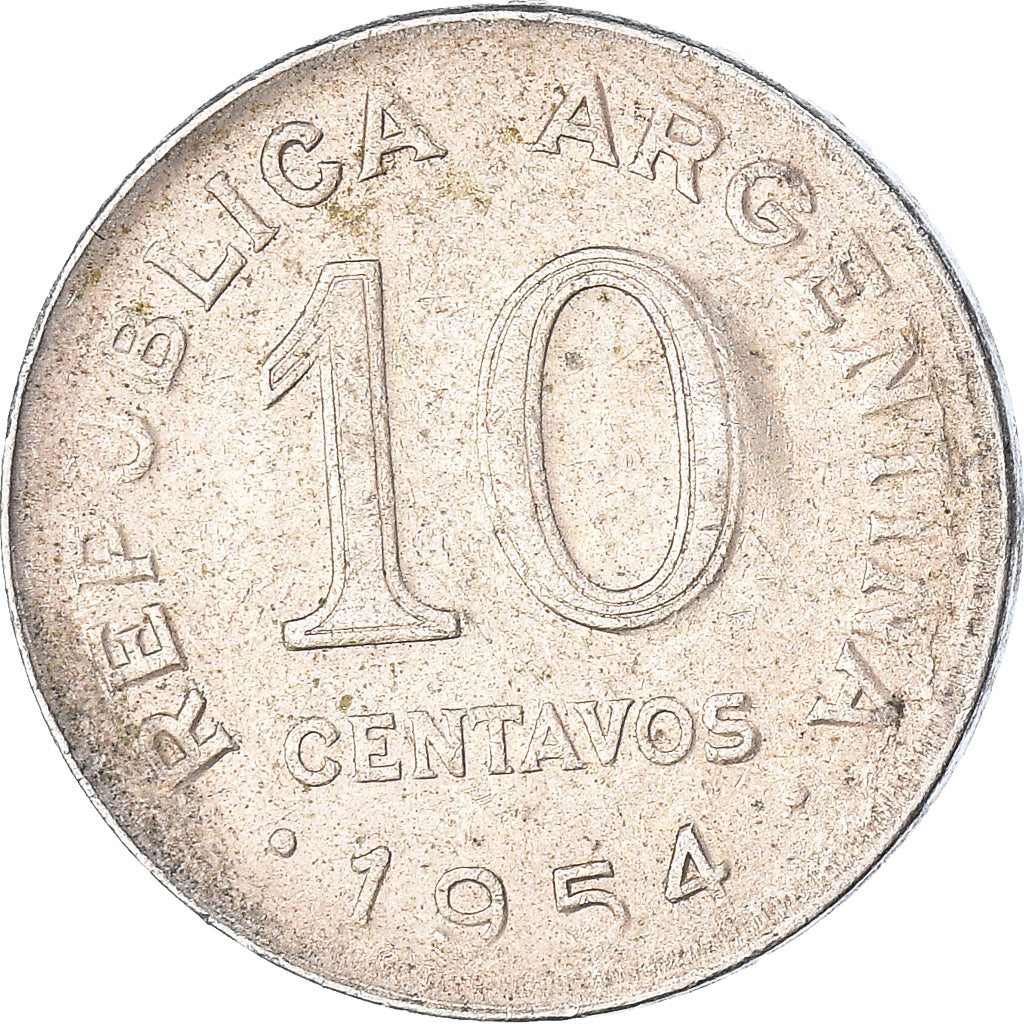 Moneta, Argentina, 10 Centavos, 1954