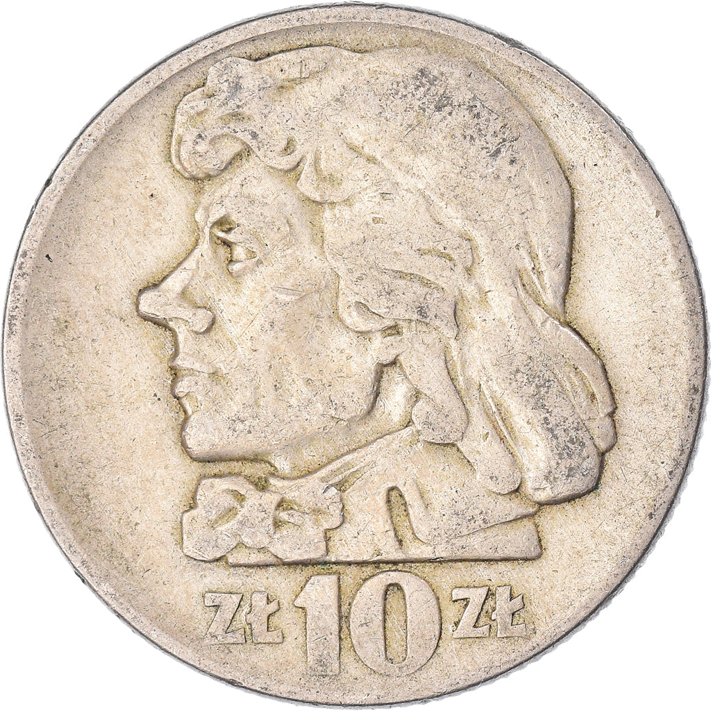 Münze, Polen, 10 Zlotych, 1959