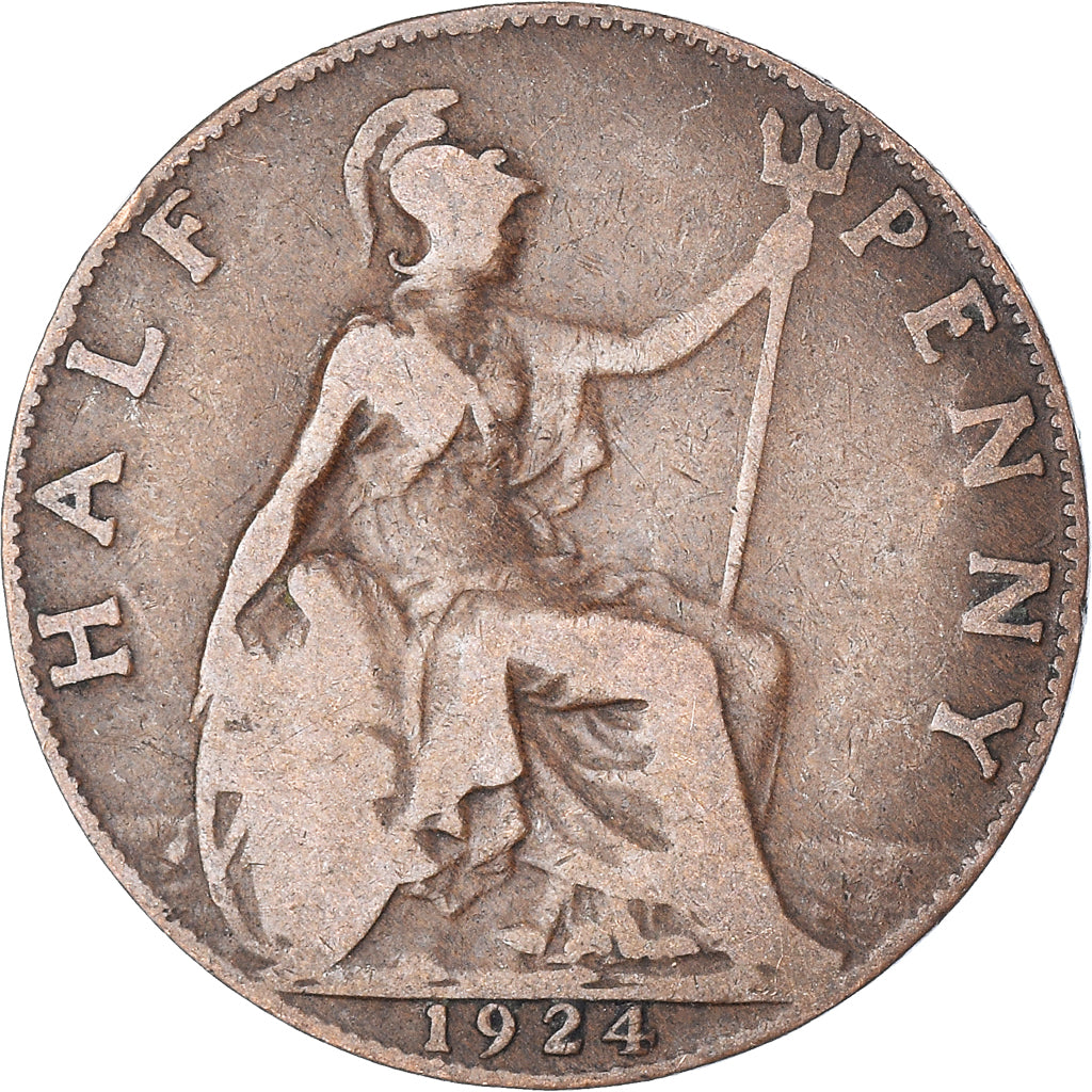 Coin, Great Britain, 1/2 Penny, 1924
