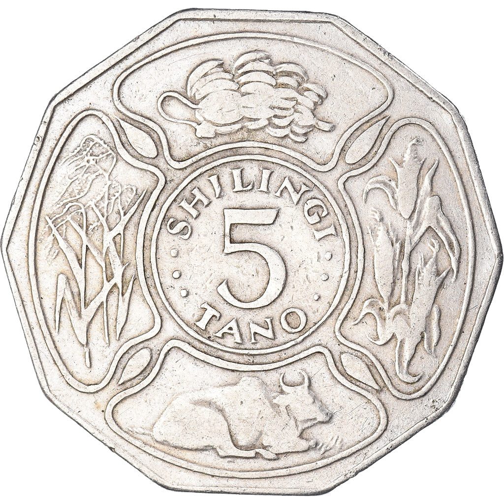 Monnaie, Tanzanie, 5 Shilingi, 1973