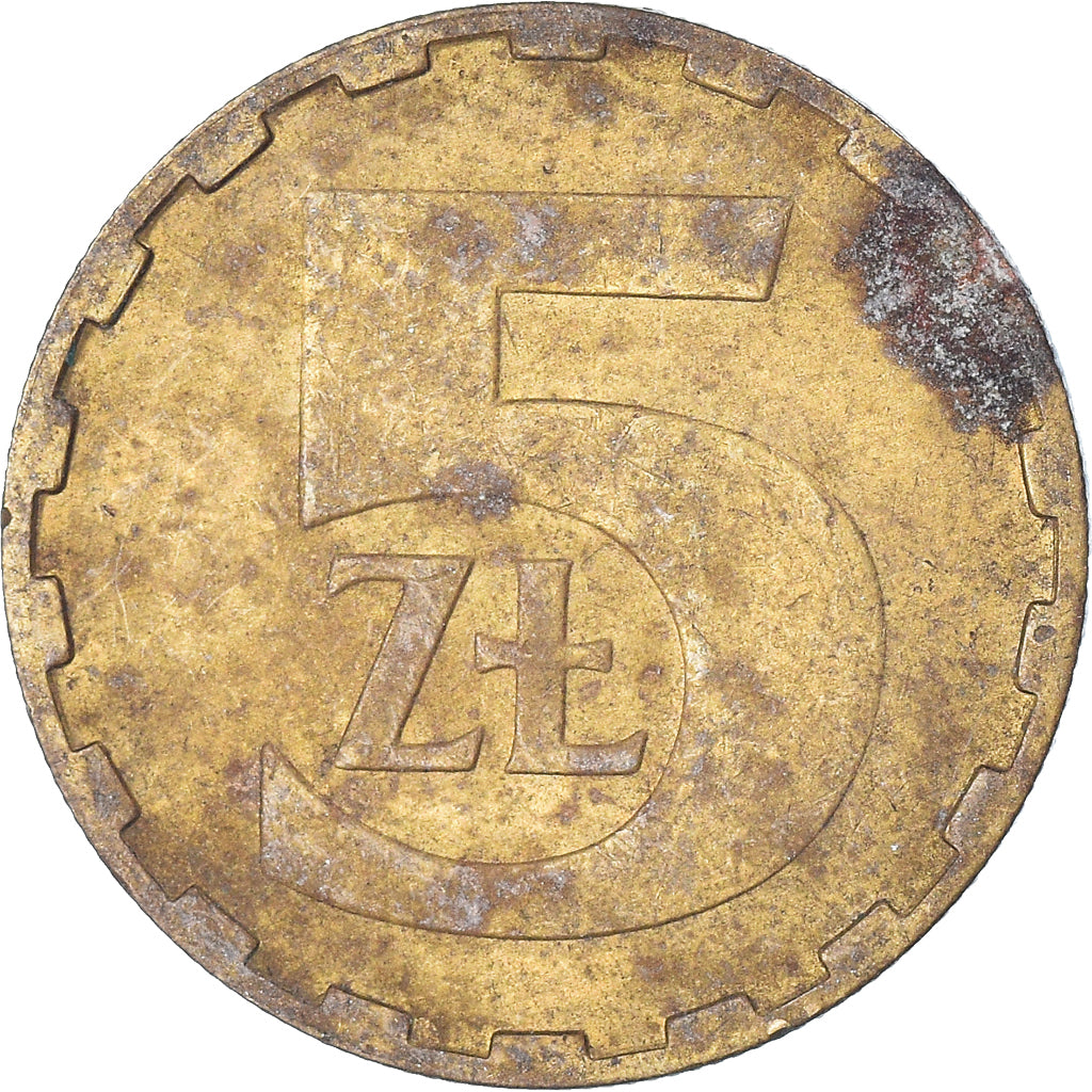 Monnaie, Pologne, 5 Zlotych, 1986