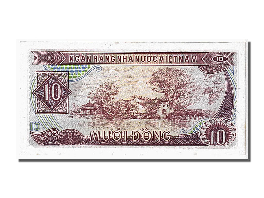 Banconote, Vietnam, 10 D<ox>ng, 1985, FDS