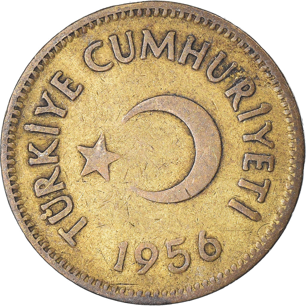 Moneda, Turquía, 25 Kurus, 1956