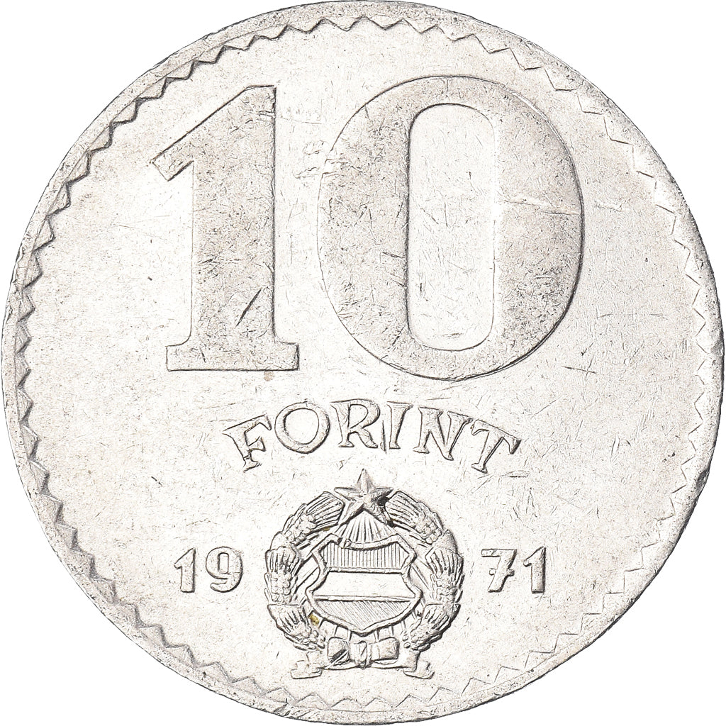 Munten, Hongarije, 10 Forint, 1971