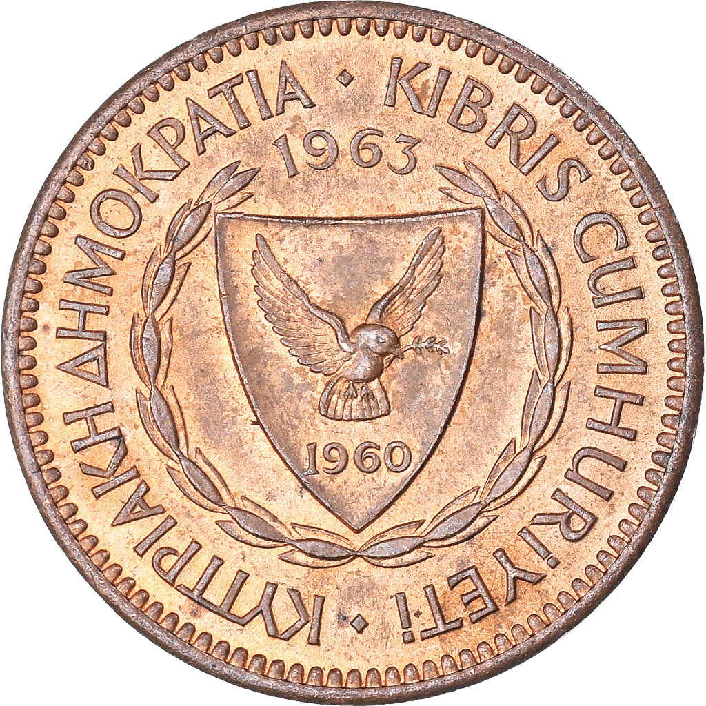 Coin, Cyprus, 5 Mils, 1963
