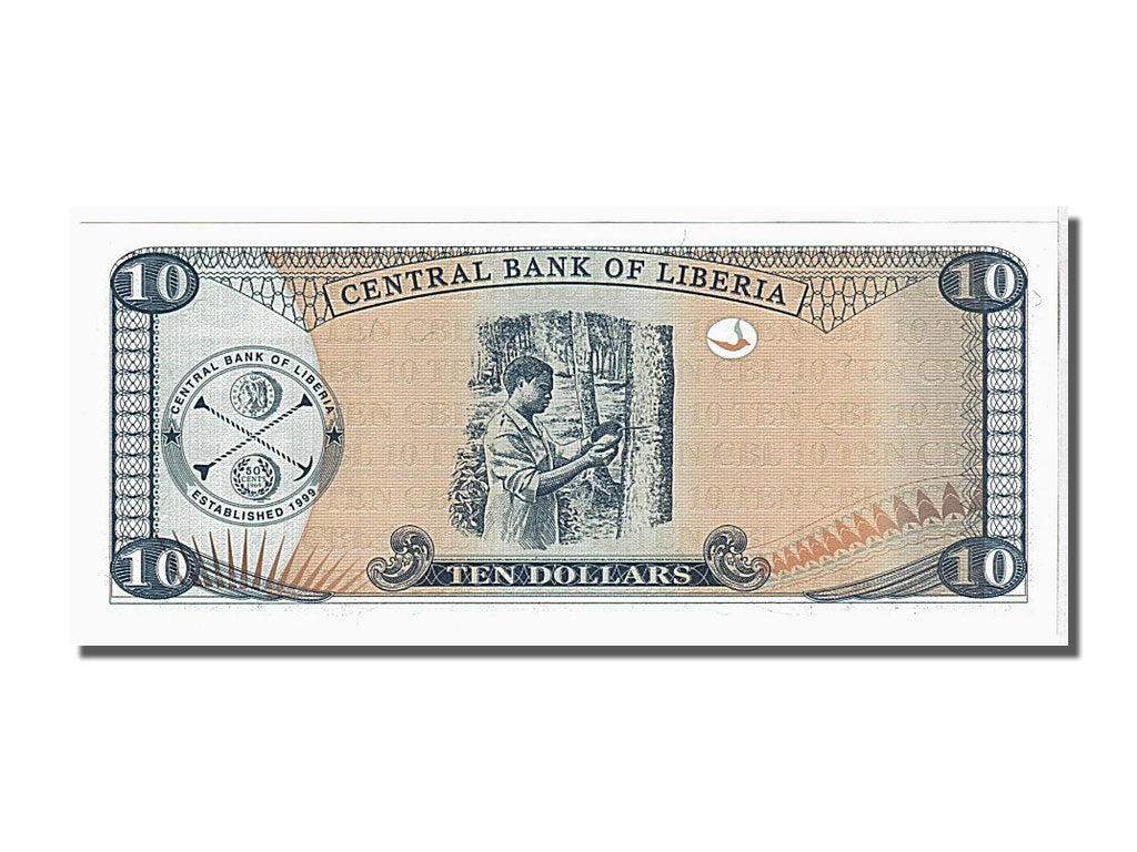 Banconote, Liberia, 10 Dollars, 2006, FDS