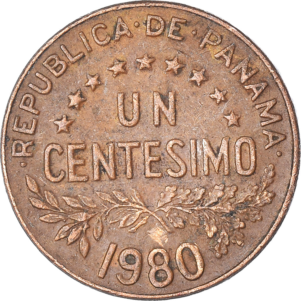 Moeda, Panamá, Centesimo, 1980
