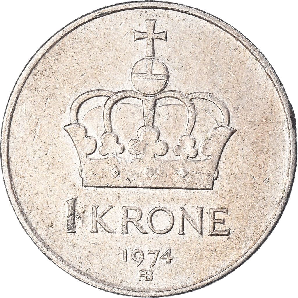Monnaie, Norvège, Krone, 1974