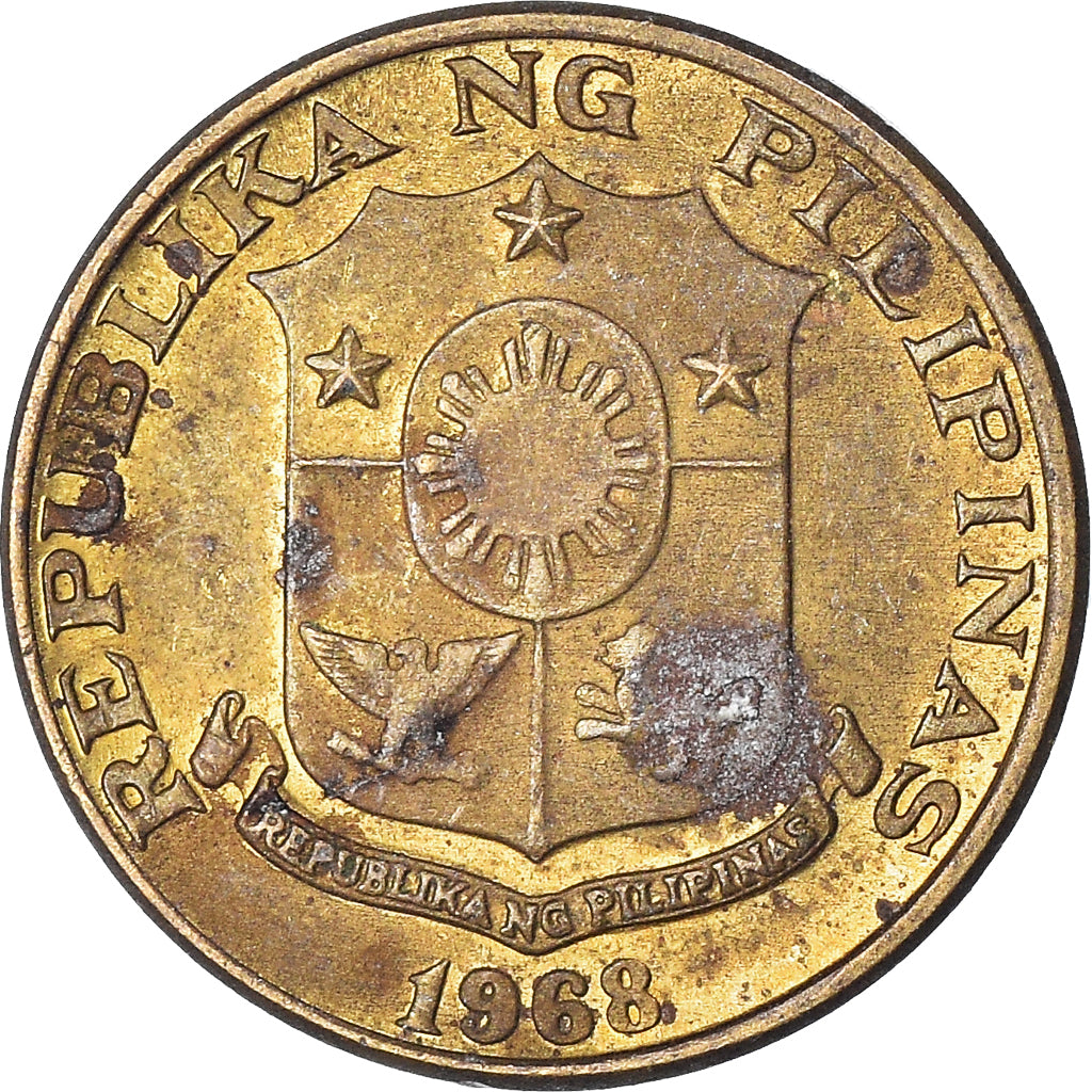 Coin, Philippines, 5 Sentimos, 1968