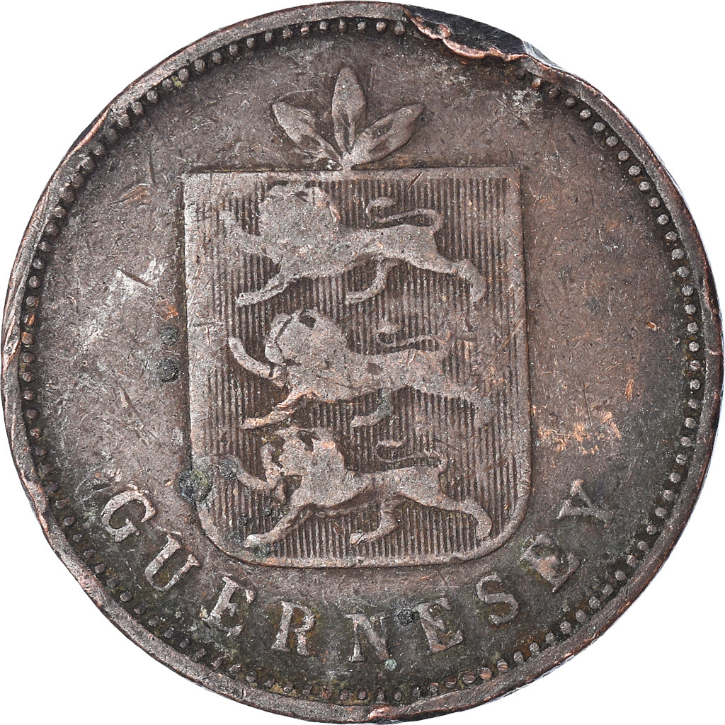 Moeda, Guernesey, 4 Doubles, 1830