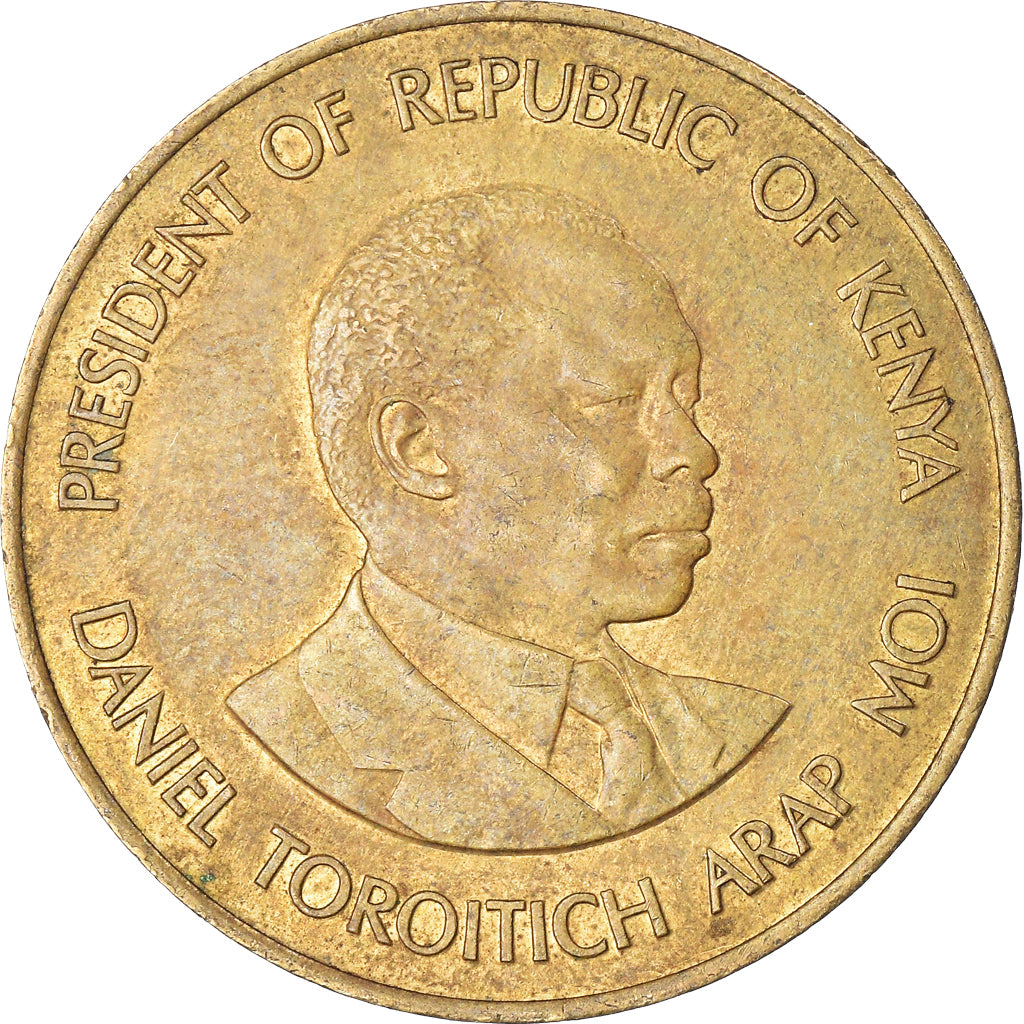 Moeda, Quénia, 10 Cents, 1984
