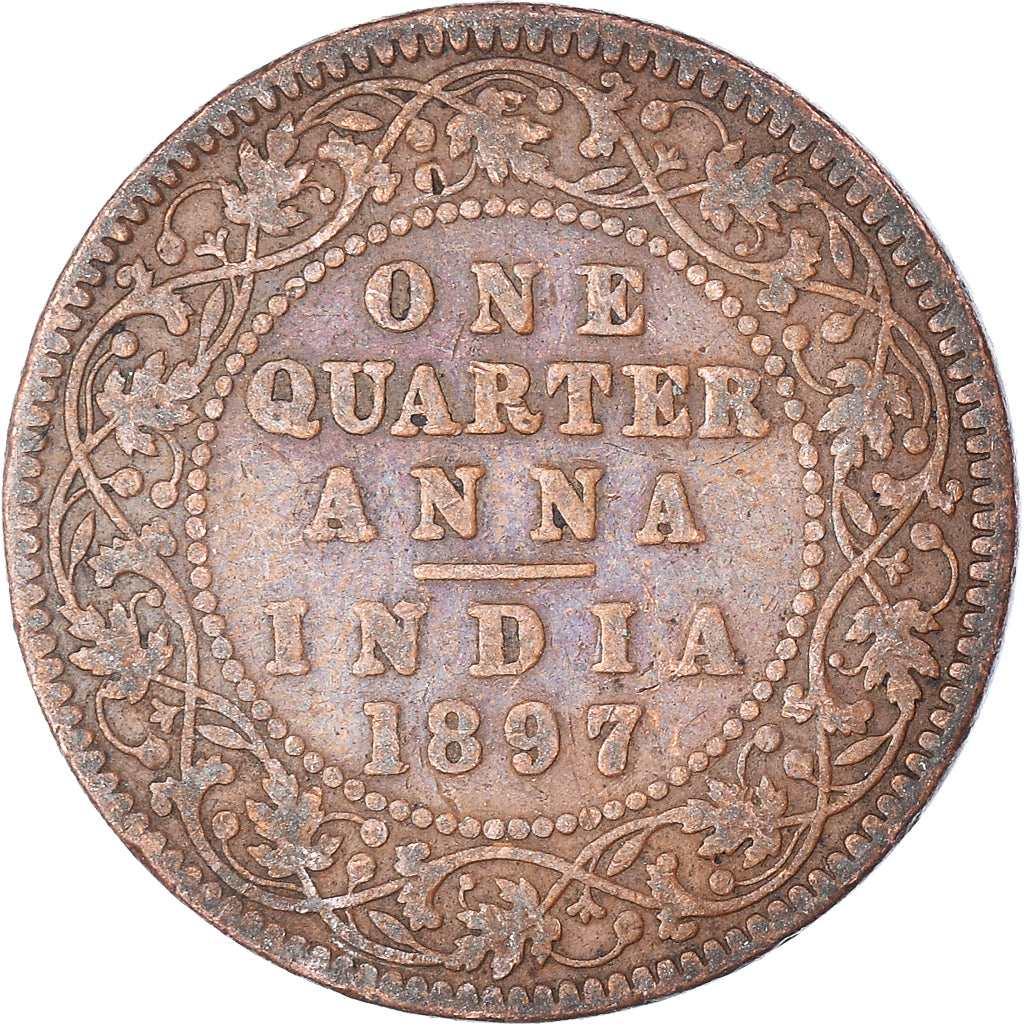 Coin, INDIA-BRITISH, 1/4 Anna, 1897