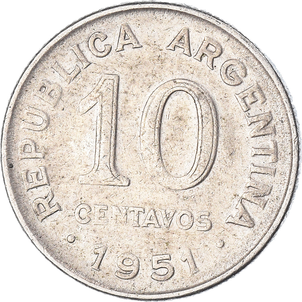 Moneta, Argentina, 10 Centavos, 1951