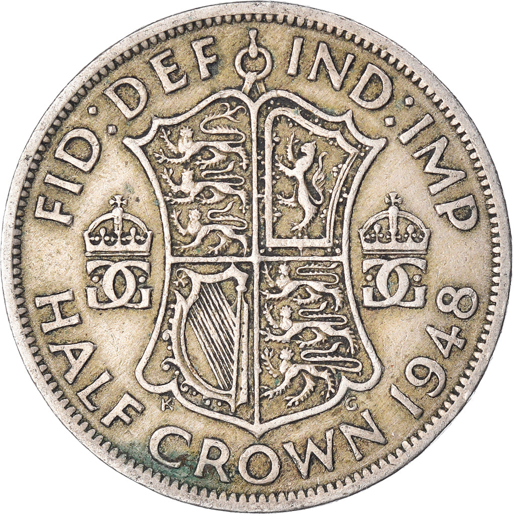 Münze, Großbritannien, 1/2 Crown, 1948