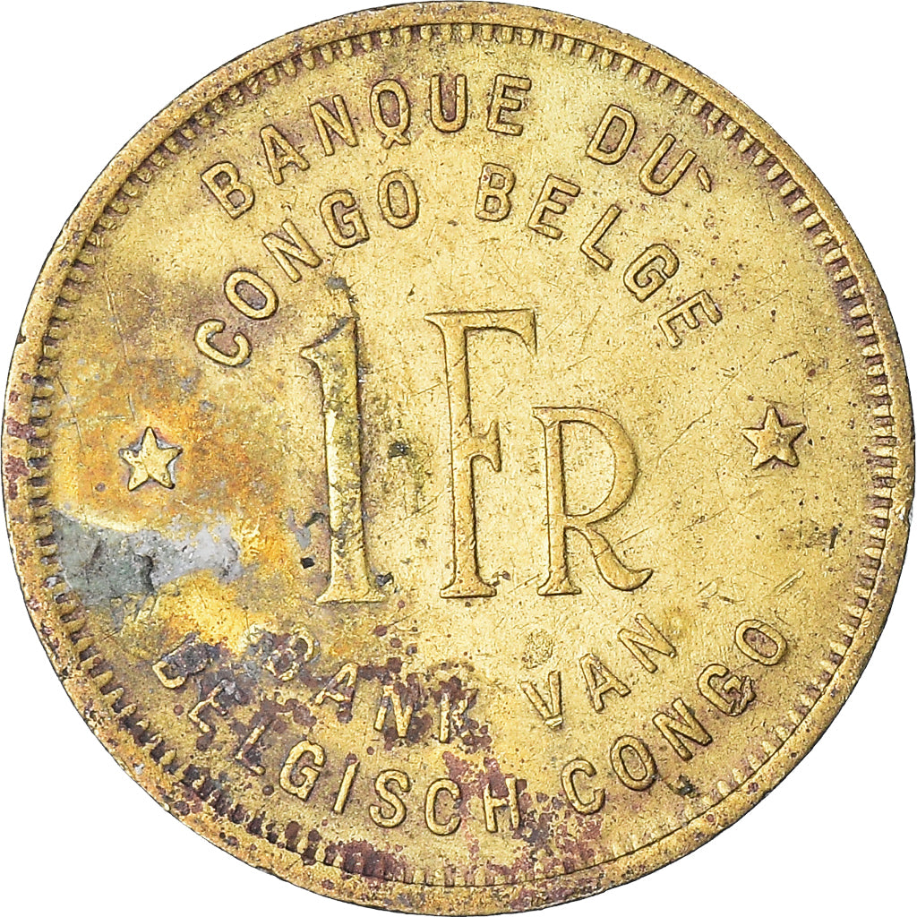 Coin, Belgian Congo, Franc, 1944