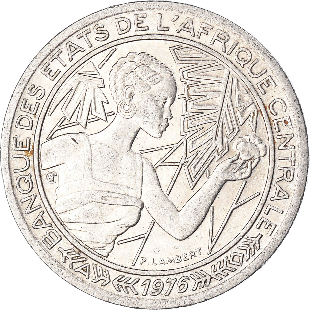 Coin, Central African States, 500 Francs, 1976