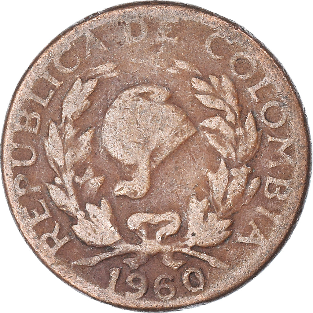 Moeda, Colômbia, 5 Centavos, 1960