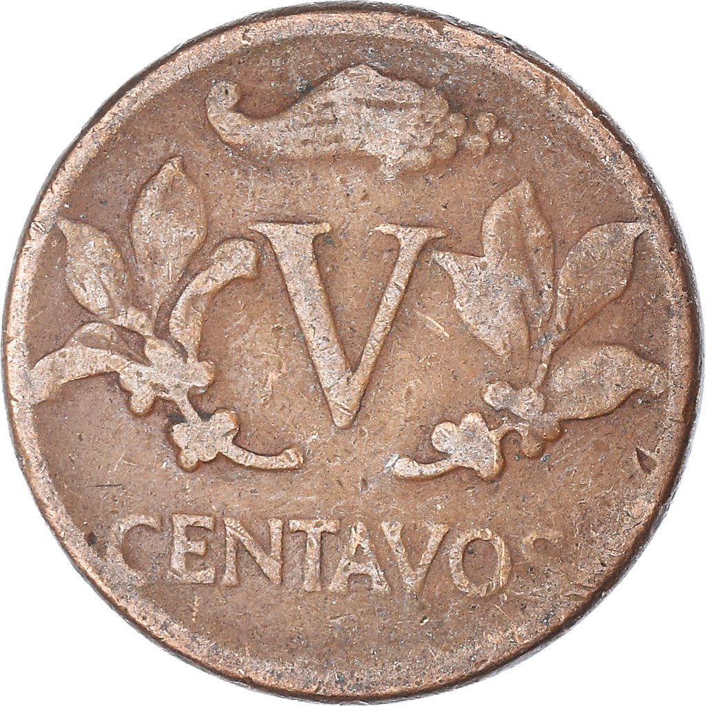 Moeda, Colômbia, 5 Centavos, 1960
