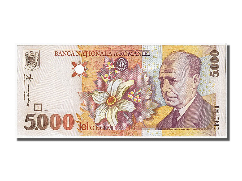 Banknote, Romania, 5000 Lei, 1998, KM:107a, UNC(65-70)