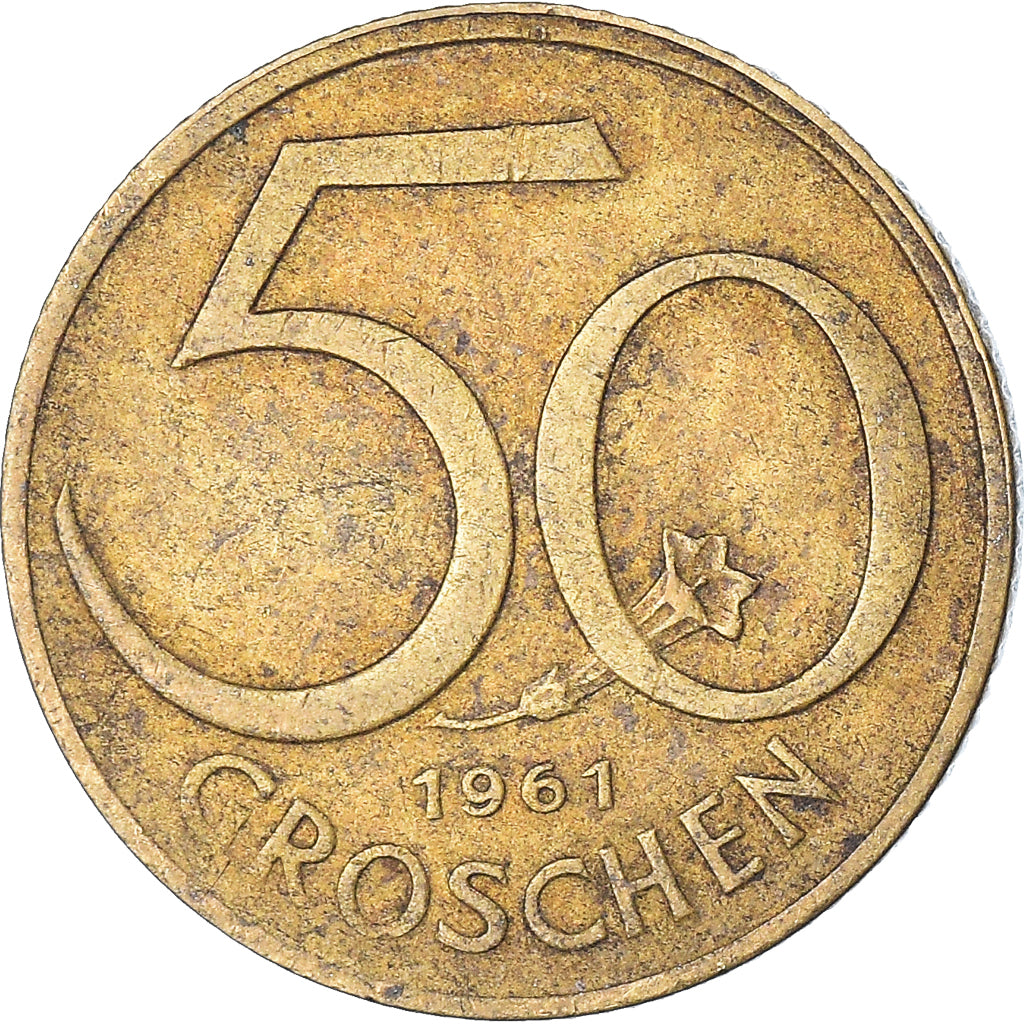 Coin, Austria, 50 Groschen, 1961