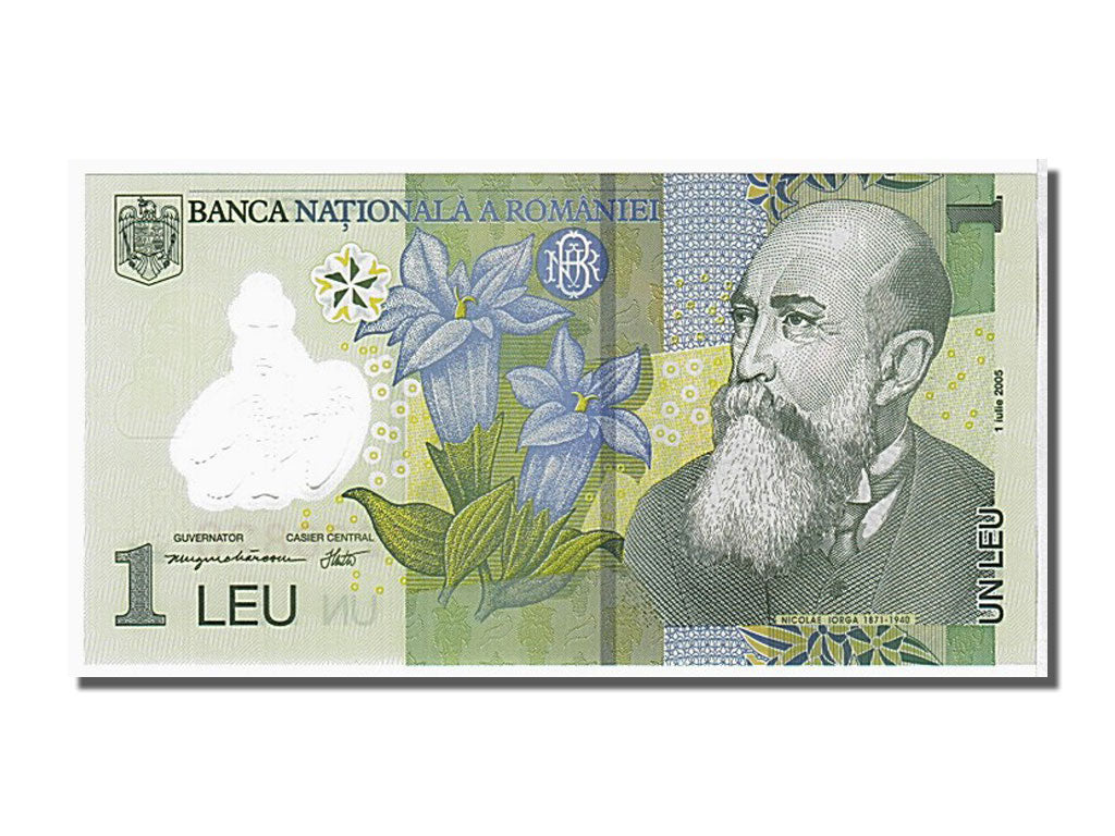 Romania, 1 Leu, 2005, KM #117a, UNC(65-70), 053A1236820