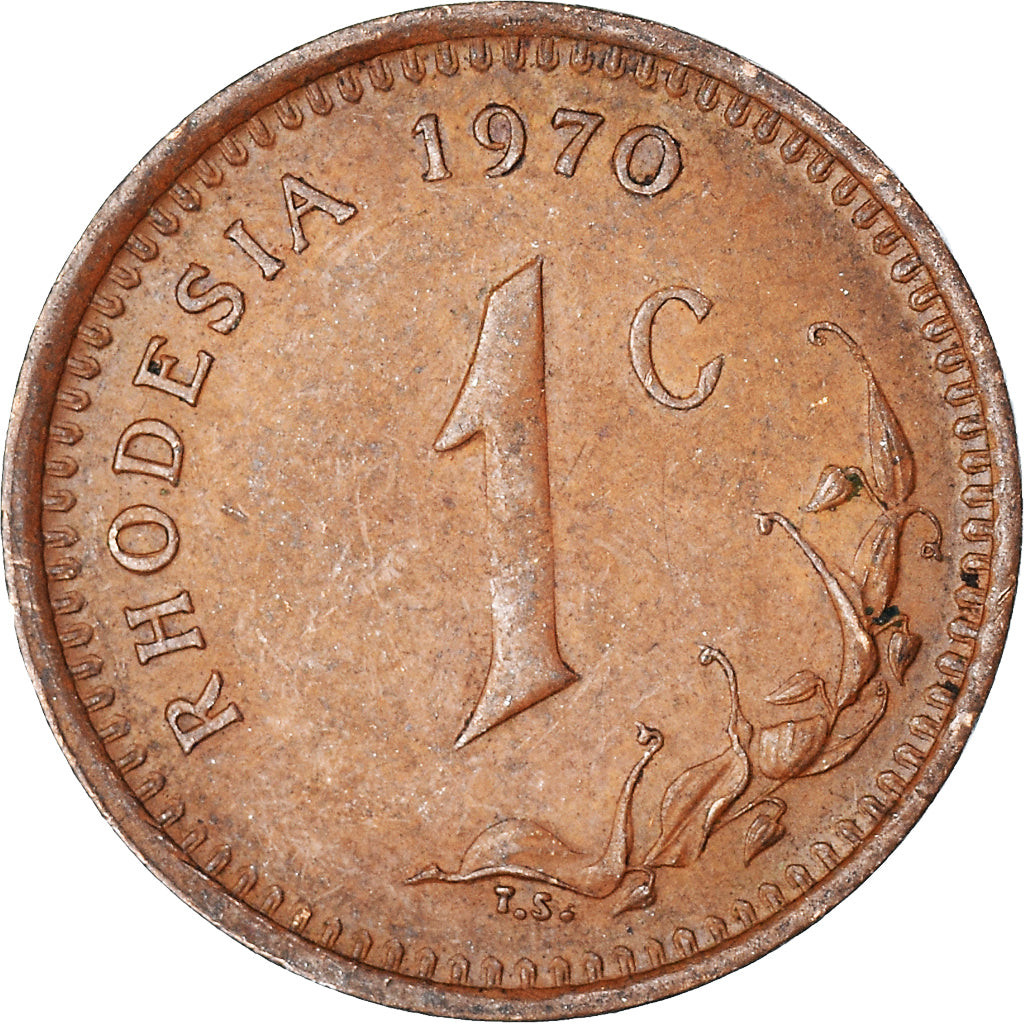 Coin, Rhodesia, Cent, 1970