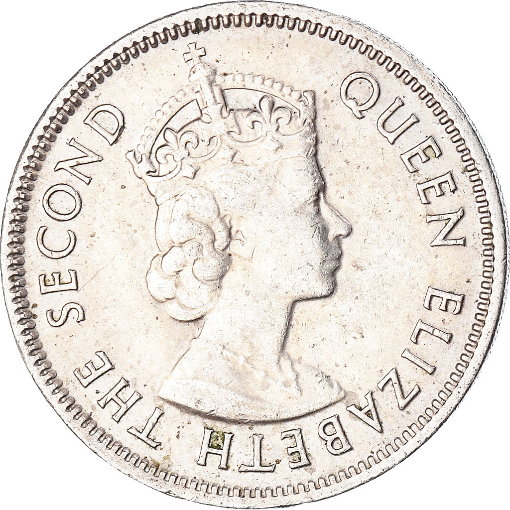 Coin, Mauritius, 1/2 Rupee, 1975