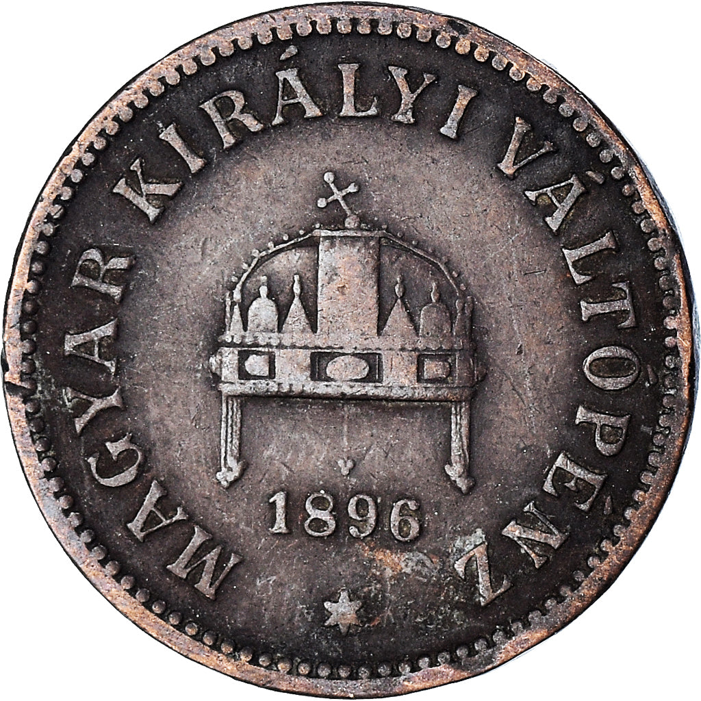 Moneta, Węgry, 2 Filler, 1896