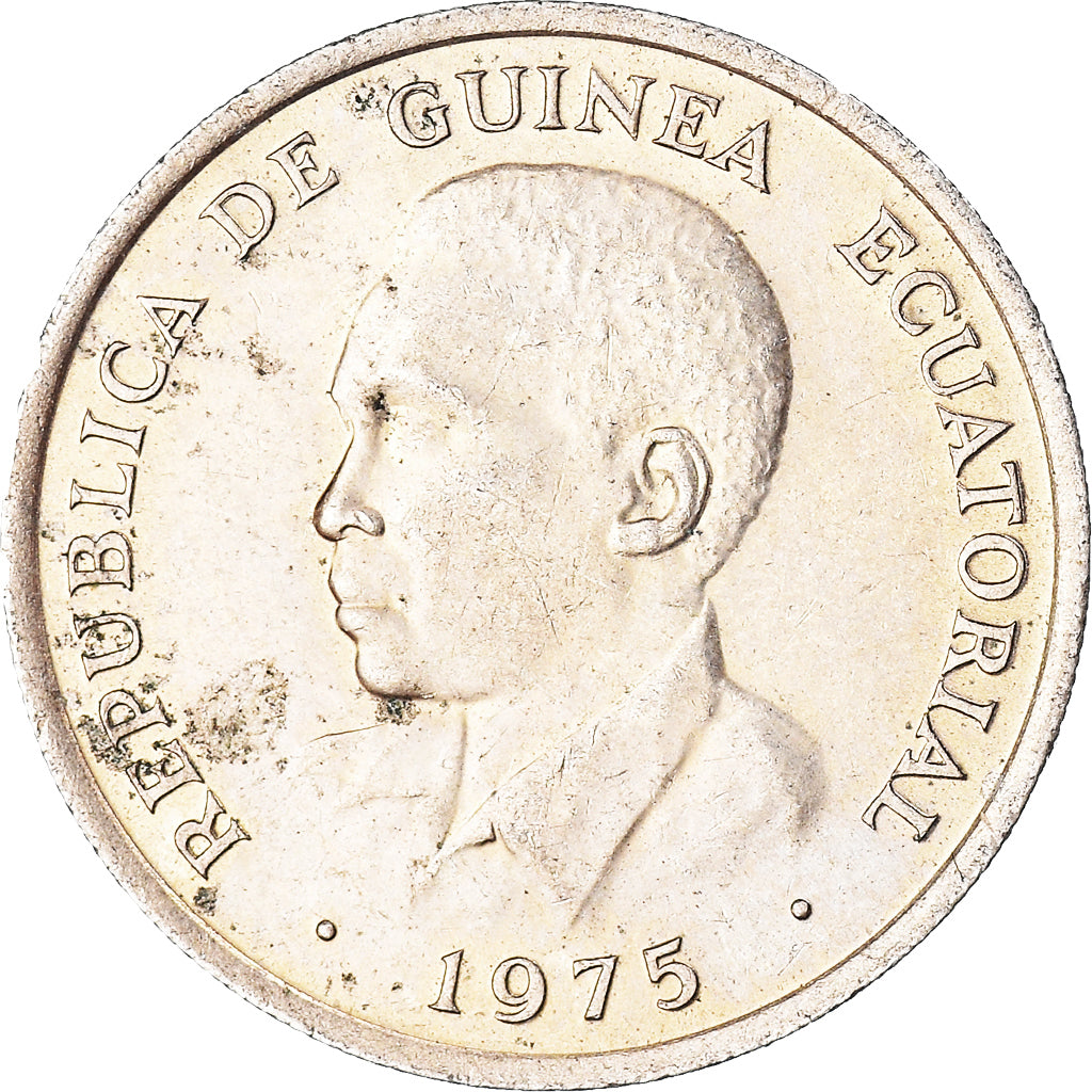Coin, Equatorial Guinea, 10 Ekuele, 1975