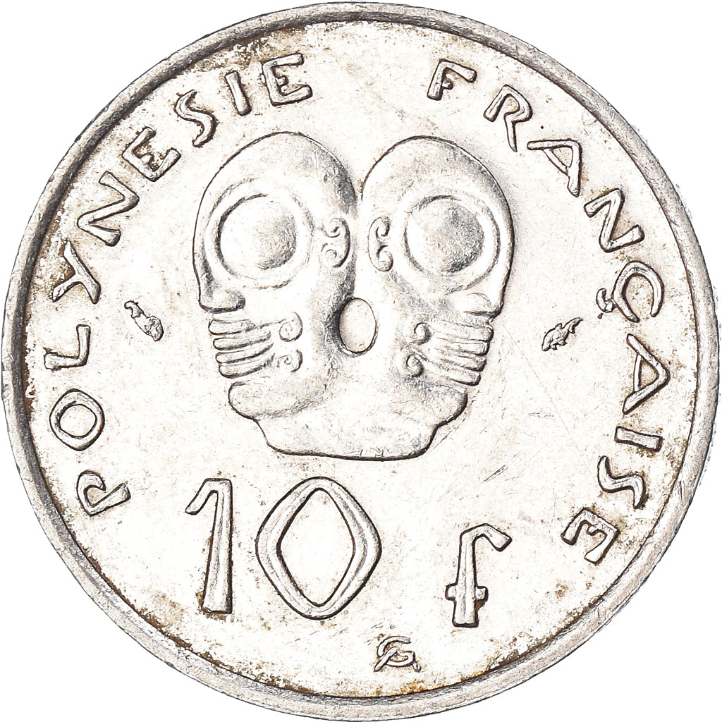 Moeda, Polinésia Francesa, 10 Francs, 1984