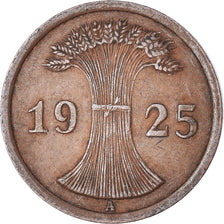 Moeda, ALEMANHA, REPÚBLICA DE WEIMAR, 2 Reichspfennig, 1925
