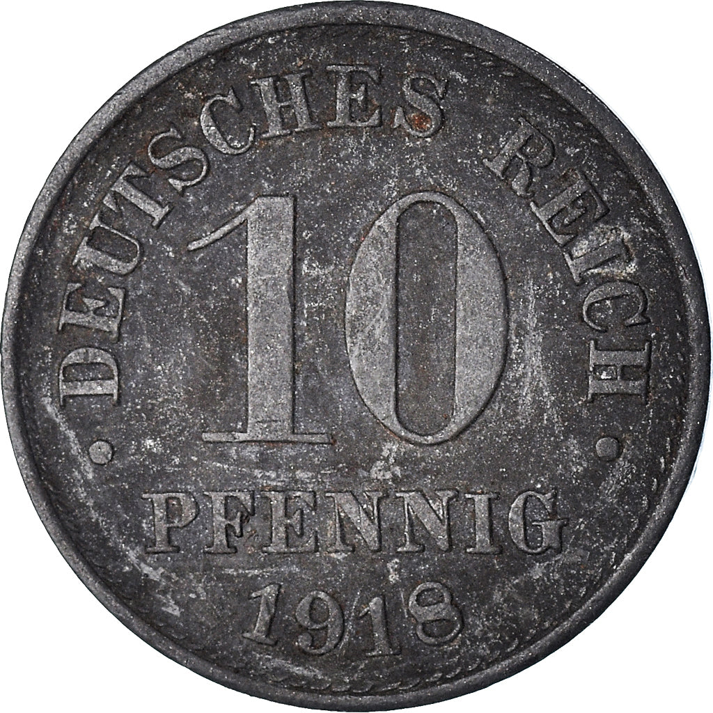 Monnaie, Allemagne, 10 Pfennig, 1918